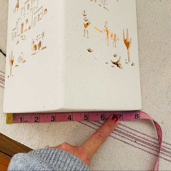 Southwestern Aztec Decor Light Wolf Cactus Donkey - Picture 14 of 15